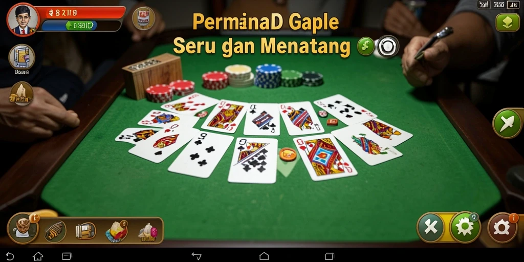Tampilan menarik dari gameplay Gaple di 88ID.