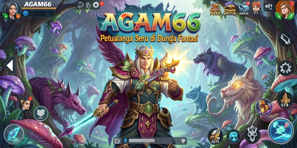 Screenshot AGAM66 menampilkan aksi menegangkan di dunia petualangan.