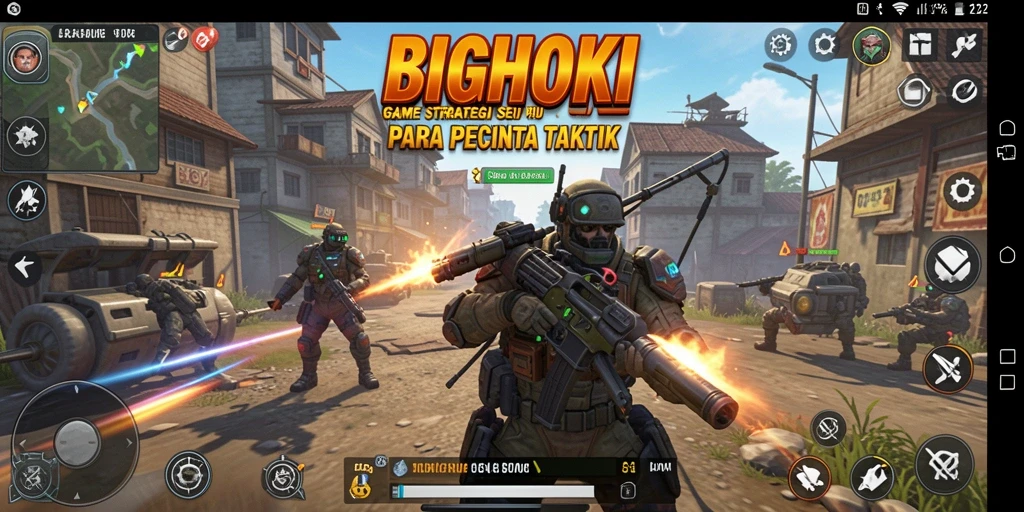 Tampilan gameplay menarik dalam BIGHOKI dengan berbagai strategi yang bisa diterapkan.
