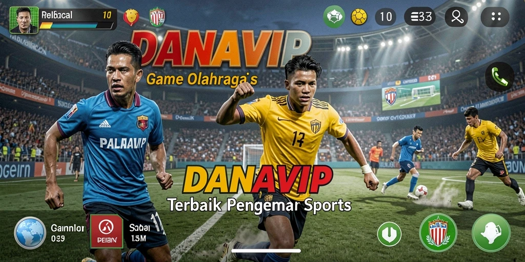 Screenshot gameplay menunjukkan aksi seru dalam pertandingan olahraga.