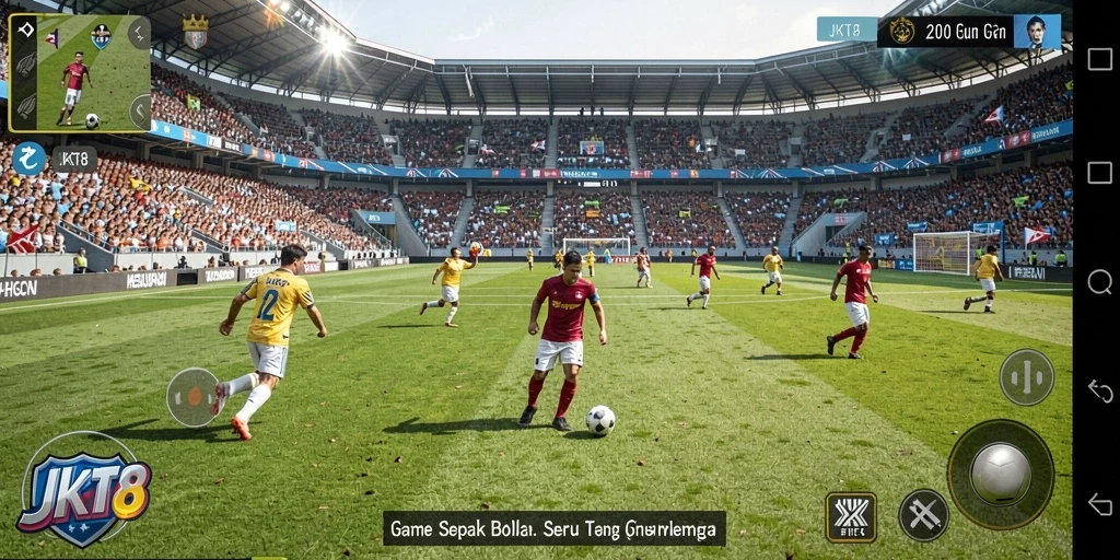 Tampilan gameplay JKT8 yang dinamis dan menarik.