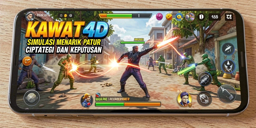 Tampilan gameplay KAWAT4D yang menarik dan mendidik.