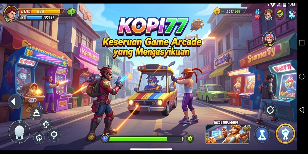 Tampilan gameplay seru dari game Arcade KOPI77.