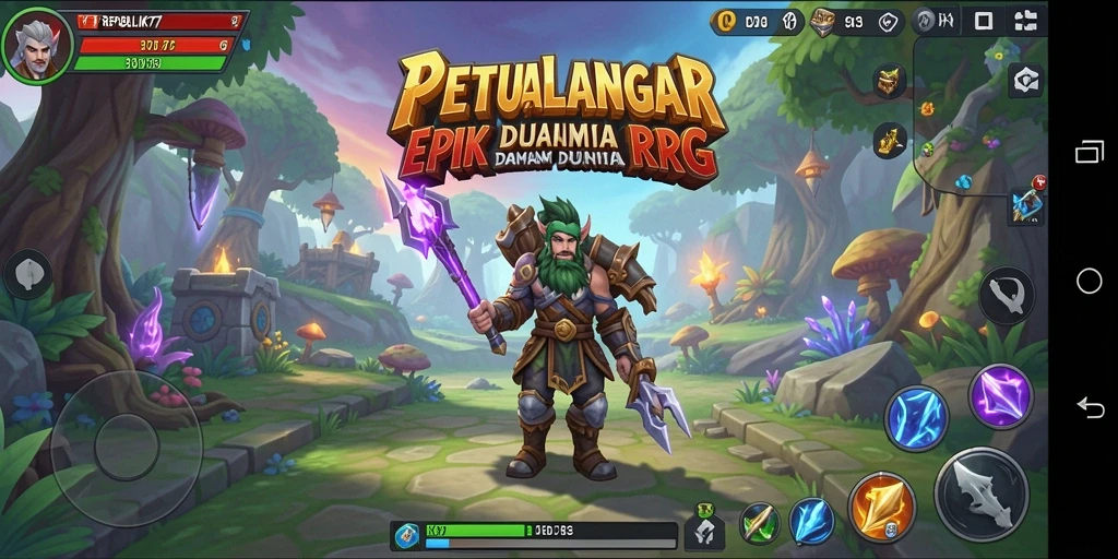 Tampilan gameplay yang menawan dan mengasyikkan dari REPUBLIK77.