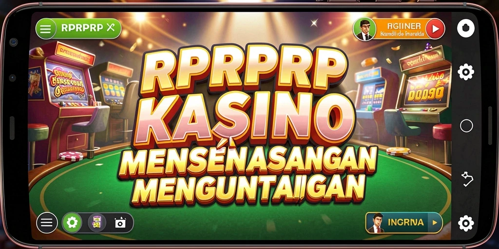 Screenshot gameplay RPRPRP menampilkan suasana Kasino yang seru.