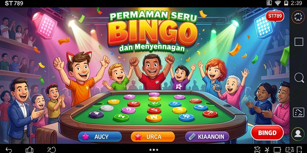 Gameplay ST789 yang mengasyikkan dalam permainan Bingo.