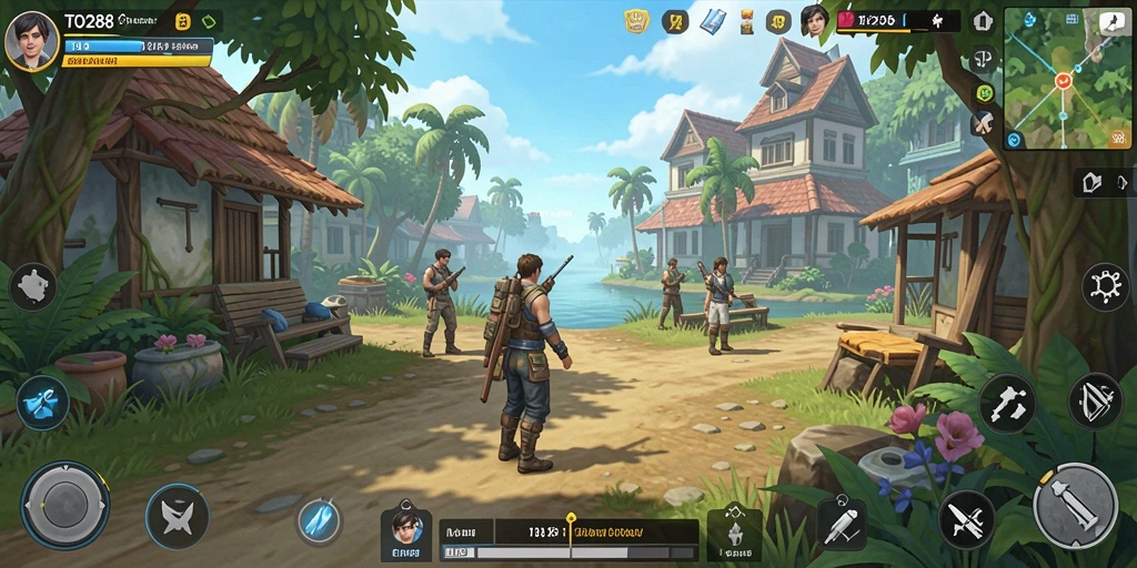Tampilan gameplay TO288 yang ceria dan menghibur.